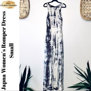 Japna, Romper, Women’s Small, Tie-dye Blue, NWOT, PrairieposherCA